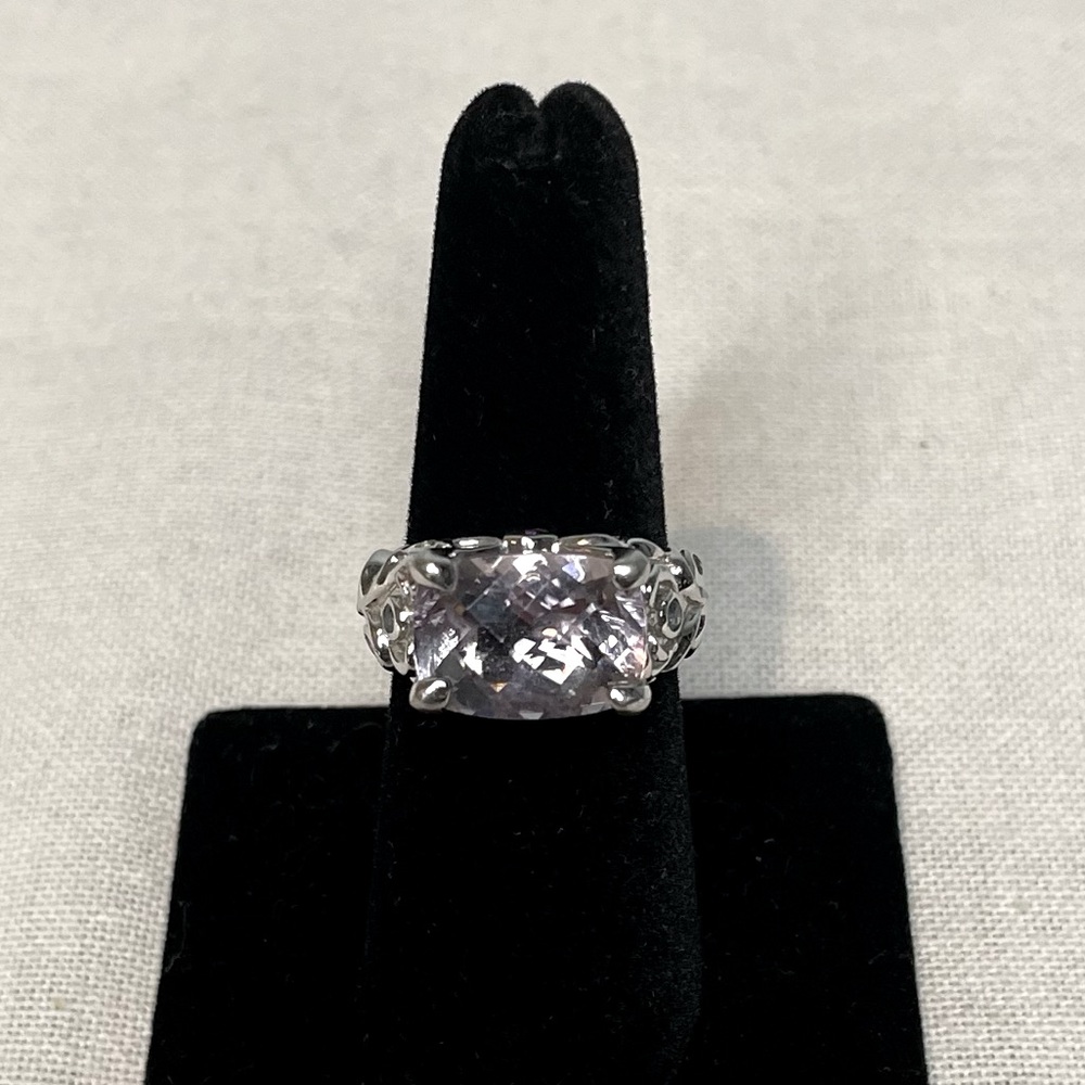 925 Sterling Silver Cocktail Ring w/ Gemstone